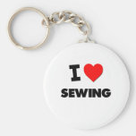 I Love Sewing Key Chains