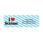 I Love Sextons Return Address Labels