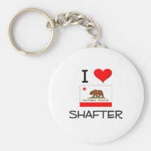 I Love SHAFTER California Keychain