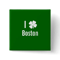 I love (shamrock) Boston St Patricks Day