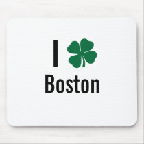 I love (shamrock) Boston St Patricks Day