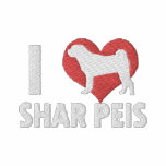 I Love Shar Peis embroidered shirts