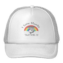 I love sharks deal with it! mesh hat