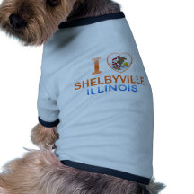 I Love Shelbyville, IL Pet Tee Shirt