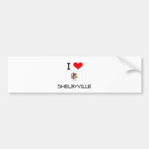 I Love SHELBYVILLE Illinois Bumper Stickers