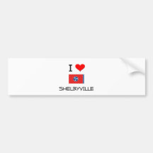 I Love Shelbyville Tennessee Bumper Sticker