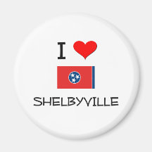 I Love Shelbyville Tennessee Fridge Magnet