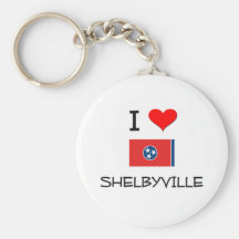I Love Shelbyville Tennessee Keychains