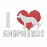 I Love Shepherds Embroidered Shirt (T-Shirt)
