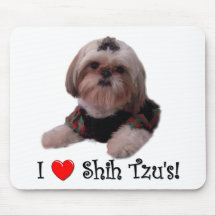 I Love Shih Tzu Mouse Pad