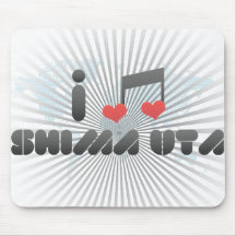 I Love Shima Uta Mouse Pads