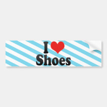 I Love Shoes Bumper Sticker