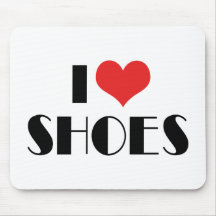I Love Shoes Mouse Pad