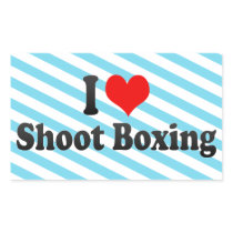 I love Shoot Boxing Rectangular Sticker