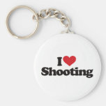 I Love Shooting Keychains