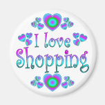 I Love Shopping Fridge Magnet