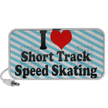 I love Short Track Speed Skating Travel Speaker