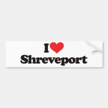I Love Shreveport Bumper Stickers