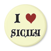 I Love Sicily Fridge Magnet
