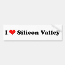 I Love Silicon Valley Bumper Sticker