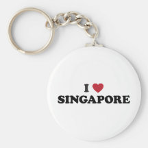 I Love Singapore Key Chains