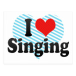 I Love Singing Post Cards