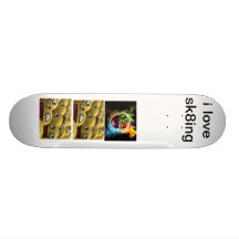 i love sk8ing skateboard deck