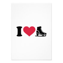 I love skate speed figure skating invitations
