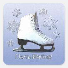 I Love Skating Stickers