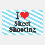 I love Skeet Shooting Stickers
