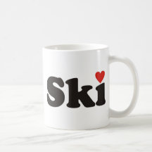 I love ski coffee mugs