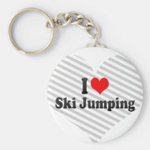 I love Ski Jumping Key Chains