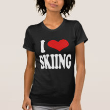 I Love Skiing T Shirt