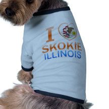 I Love Skokie, IL Pet Tee