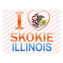 I Love Skokie, IL Postcards