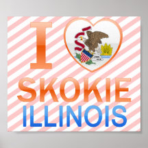 I Love Skokie, IL Posters