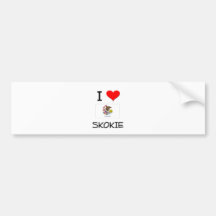 I Love SKOKIE Illinois Bumper Sticker