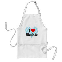 I Love Skokie, United States Apron