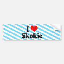 I Love Skokie, United States Bumper Stickers