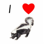 I Love Skunks (2) Cut Out