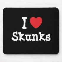 I love Skunks heart custom personalized