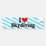 I Love Skydiving Bumper Sticker