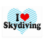 I Love Skydiving Postcards