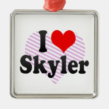 I love Skyler Christmas Tree Ornaments