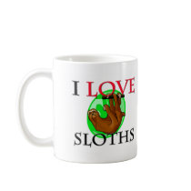 I Love Sloths Mug