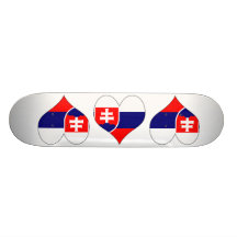 I Love Slovakia Skate Board Decks