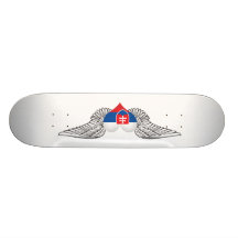 I Love Slovakia -wings Skate Board Deck