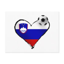 I love Slovenian football - Slovenia soccer love Post Card