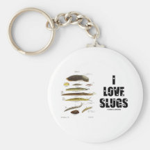 I Love Slugs (Naturalist / Nature) Keychains
