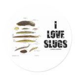 I Love Slugs (Naturalist / Nature) stickers
